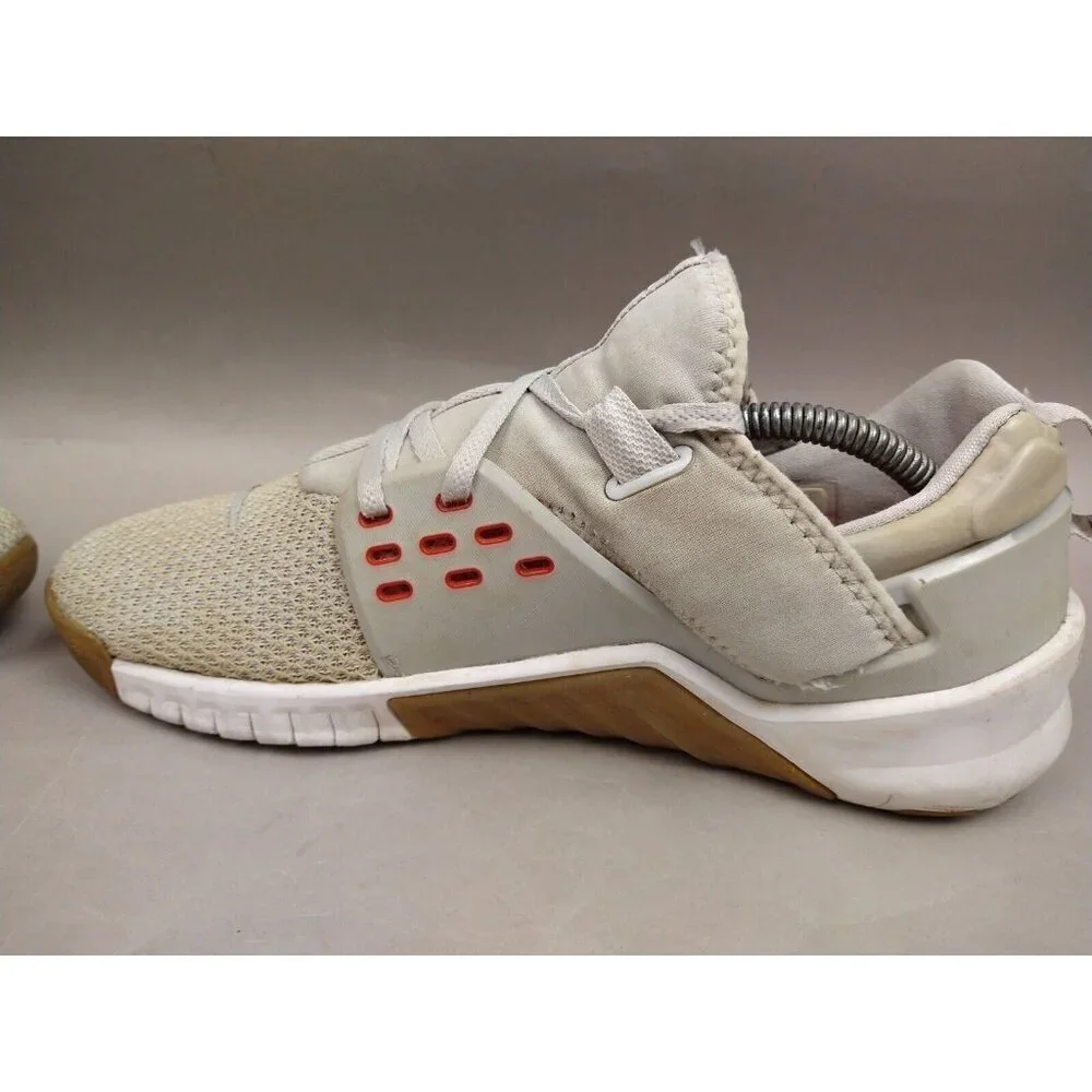 Nike Free Metcon 2 Men Sneakers‎ 8.5 Gray Mesh Lace Up Running Athletic Shoes